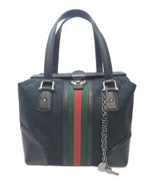 GUCCI（グッチ）の古着「スクエアドクターズバッグ/トートバッグ」｜ブラック