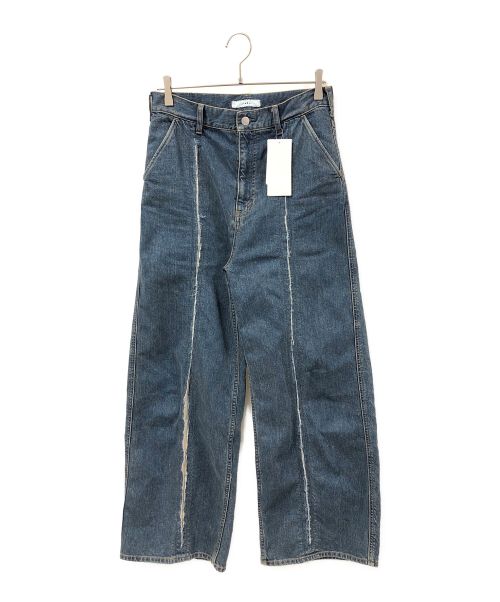 jieda（ジエダ）jieda (ジエダ) CUTTING WIDE DENIM/カッティング ワイド デニム/デニムパンツ インディゴ サイズ:1の古着・服飾アイテム