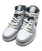 NIKEナイキ）の古着「AIR JORDAN 1 MID GREYSCALE/エア ジョーダン1/スニーカー」｜グレー×ホワイト