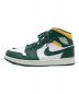 NIKE (ナイキ) AIR JORDAN 1 MID SEATTLE SUPERSONICS/エアジョーダン1 ミッド グリーン×イエロー サイズ:US9：14800円