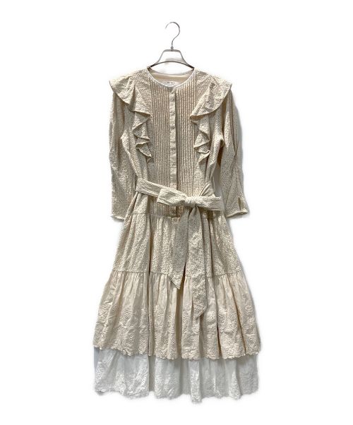 HER LIP TO（ハーリップトゥ）Her lip to (ハーリップトゥ) Two-Tone Ruffled Lace Dress アイボリー サイズ:Ｍの古着・服飾アイテム