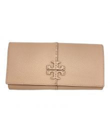 TORY BURCH（トリーバーチ）の古着「マックグロー エンベロープ ウォレット/長財布」｜ベージュ