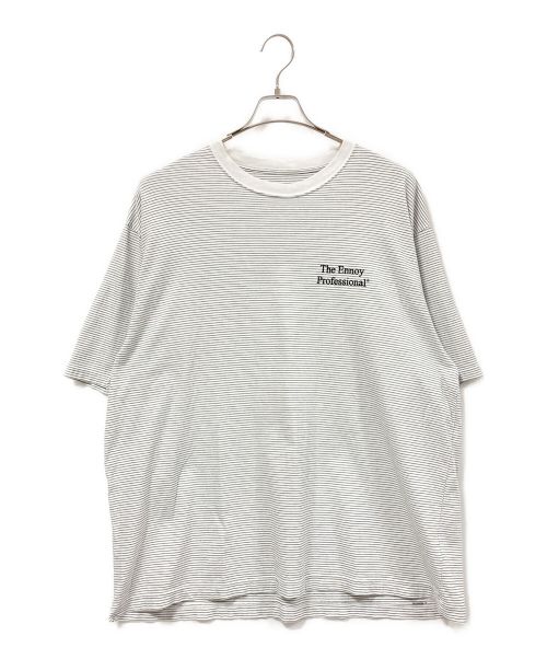 ENNOY（エンノイ）Ennoy (エンノイ) S/Sボーダーカットソー ホワイト サイズ:XXLの古着・服飾アイテム