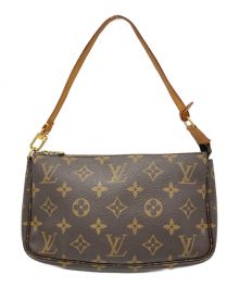 LOUIS VUITTON（ルイ ヴィトン）の古着「ポシェット・アクセソワール/ポーチ/ハンドバッグ」｜ブラウン