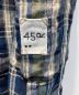 中古・古着 45R (フォーティーファイブアール) リネンチェックシャツ カーキ×ネイビー サイズ:表記なし：10000円