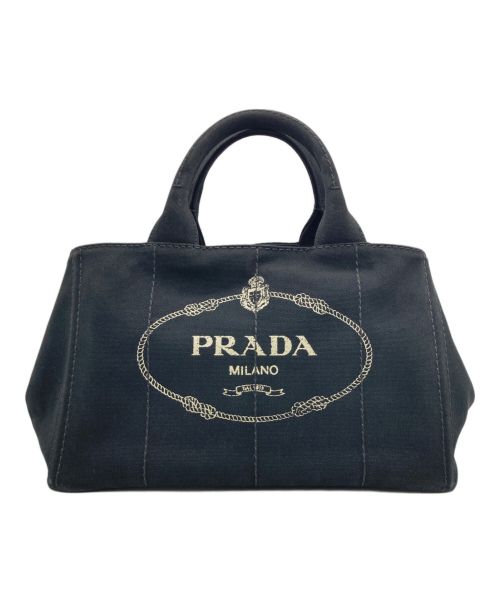 PRADA（プラダ）PRADA (プラダ) ハンドバッグ/キャンバスバッグ ブラックの古着・服飾アイテム