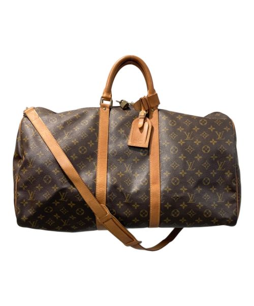 LOUIS VUITTON（ルイ ヴィトン）LOUIS VUITTON (ルイ ヴィトン) ボストンバッグ/キーポル・バンドリエール55 ブラウンの古着・服飾アイテム