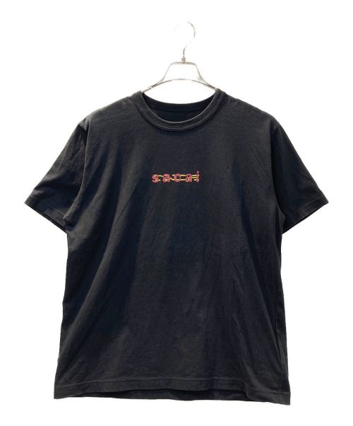 sacai（サカイ）sacai (サカイ) ロゴTシャツ ブラック サイズ:4の古着・服飾アイテム