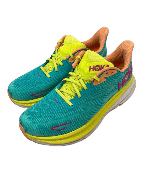 HOKAONEONE（ホカオネオネ）HOKAONEONE (ホカオネオネ) ローカットスニーカー グリーン×イエロー サイズ:28.0の古着・服飾アイテム