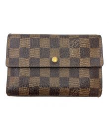 LOUIS VUITTON（ルイ ヴィトン）の古着「3つ折り財布/ポルトトレゾール エテュイパピエ」｜ブラウン