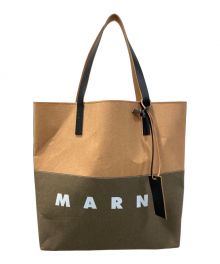 MARNI（マルニ）の古着「トートバッグ」｜ナチュラル×ブラウン