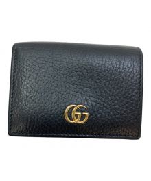 GUCCI（グッチ）の古着「2つ折り財布/	GGマーモント」｜ブラック