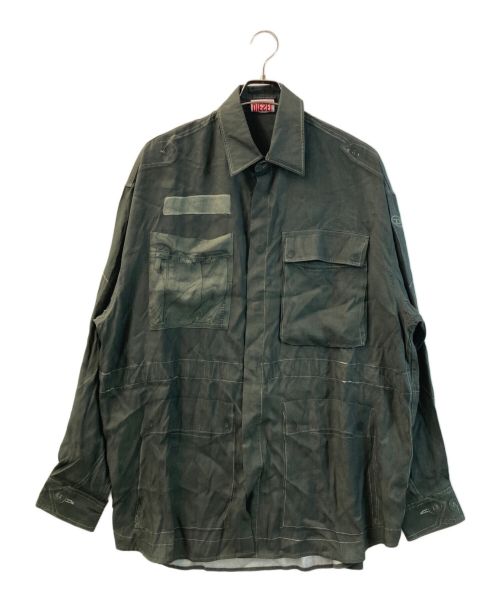 DIESEL（ディーゼル）DIESEL (ディーゼル) シャツ モスグリーン サイズ:48の古着・服飾アイテム