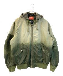 DIESEL（ディーゼル）の古着「ボンバージャケット」｜グリーン