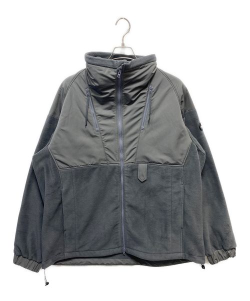 Y(dot) BY NORDISK（ワイドット バイ ノルディスク）Y(dot) BY NORDISK (ワイドット バイ ノルディスク) STAND NECK FLEECE JACKET グレー サイズ:Lの古着・服飾アイテム