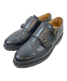 PARABOOT（パラブーツ）の古着「ダブルモンクストラップシューズ」｜ブラック