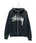 stussy（ステューシー）の古着「ジップパーカー」｜ブラック