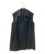 MAISON SPECIALメゾンスペシャル）の古着「Over Size Trench Gilet」｜ブラック