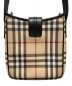 BURBERRY LONDON (バーバリーロンドン) フラットショルダーバッグ ベージュ×ブラック：27000円