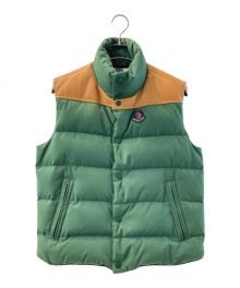 MONCLER×eYe COMME des GARCONS JUNYAWATANABE MAN（モンクレール×アイ コム デ ギャルソン ジュンヤ ワタナベ マン）の古着「ダウンベスト」｜グリーン×ブラウン