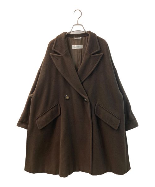 MaxMara（マックスマーラ）MaxMara (マックスマーラ) カシミヤ混ダブルコート ブラウン サイズ:42の古着・服飾アイテム