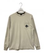 F.C.R.Bエフシーアールビー）の古着「AUTHENTIC TEAM L/S POCKET TOP」｜ベージュ