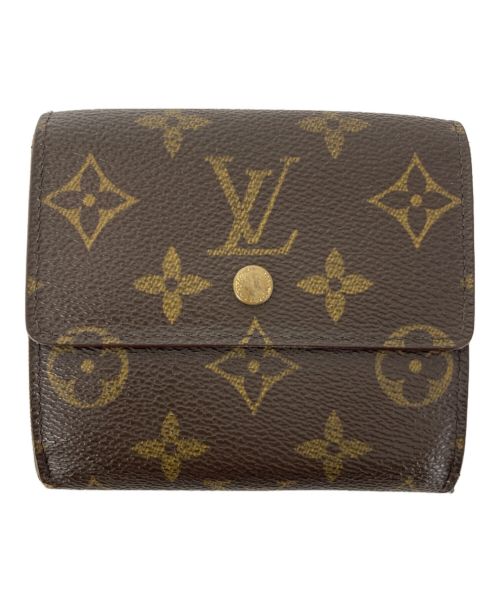 LOUIS VUITTON（ルイ ヴィトン）LOUIS VUITTON (ルイ ヴィトン) 2つ折り財布/ポルトフォイユ・エリーズ ブラウンの古着・服飾アイテム