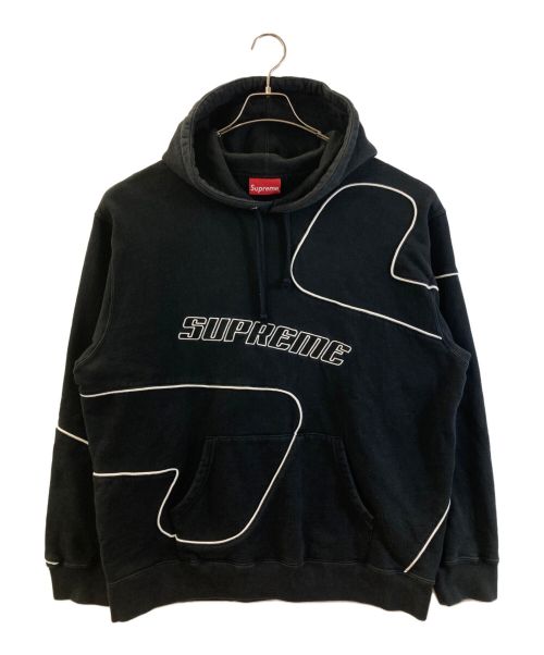 SUPREME（シュプリーム）Supreme (シュプリーム) プルオーバーパーカー ブラック サイズ:Lの古着・服飾アイテム