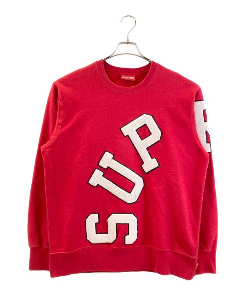 SUPREME（シュプリーム）Supreme (シュプリーム) クルーネックスウェット レッド サイズ:Lの古着・服飾アイテム