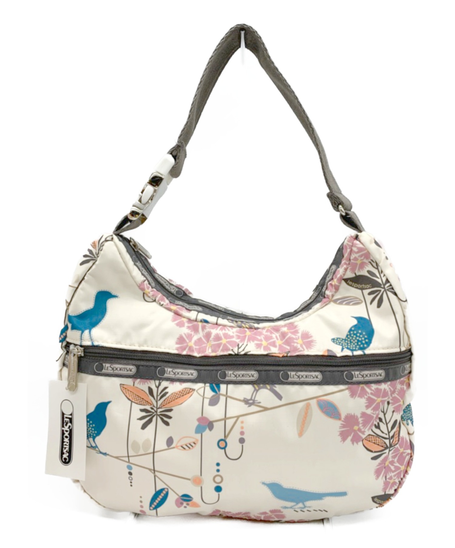 中古 古着通販 Lesportsac レスポートサック ショルダーバッグ ホワイト 未使用品 7543 31 Greta Floret ブランド 古着通販 トレファク公式 Trefac Fashion