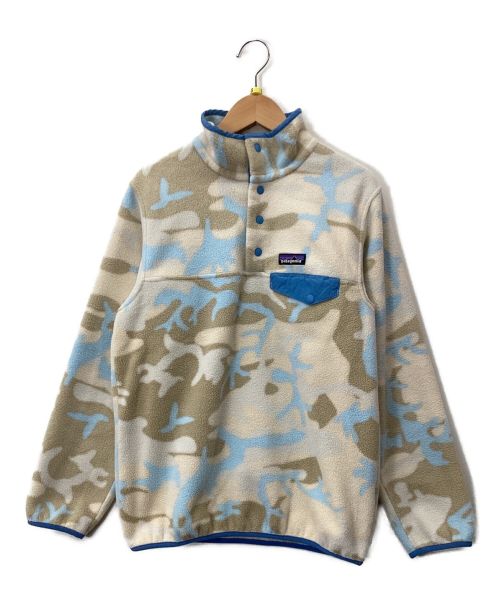 Patagonia（パタゴニア）Patagonia (パタゴニア) フリース ベージュ×スカイブルー サイズ:XSの古着・服飾アイテム