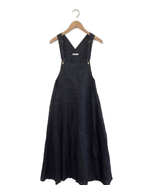 MITTERNACHT（ミターナット）MITTERNACHT (ミターナット) ジャンパースカート ブラック サイズ:38の古着・服飾アイテム