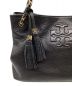 中古・古着 TORY BURCH (トリーバーチ) チェーントートバッグ ブラック：14800円