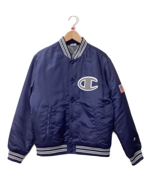 Champion（チャンピオン）Champion (チャンピオン) スタジャン ネイビー サイズ:Mの古着・服飾アイテム