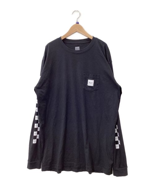 HUF（ハフ）HUF (ハフ) 長袖Tシャツ ブラック サイズ:XLの古着・服飾アイテム