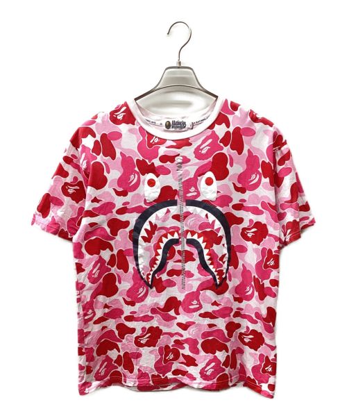 A BATHING APE（アベイシングエイプ）A BATHING APE (アベイシングエイプ) 半袖カットソー ピンク サイズ:XLの古着・服飾アイテム