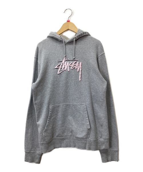 stussy（ステューシー）stussy (ステューシー) パーカー グレー サイズ:Mの古着・服飾アイテム