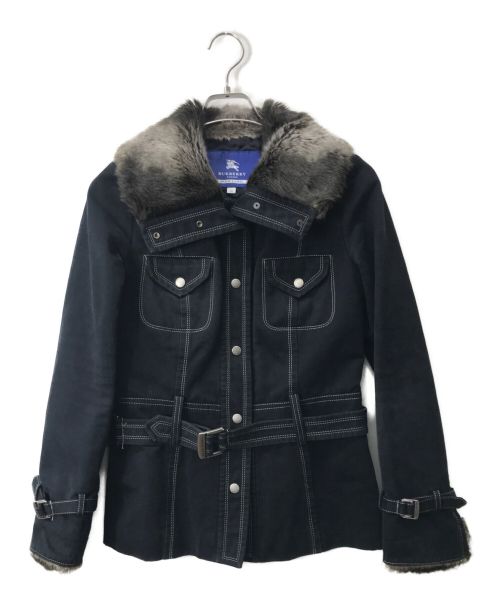 BURBERRY LONDON BLUE LABEL（バーバリーロンドンブルーレーベル）BURBERRY LONDON BLUE LABEL (バーバリーロンドンブルーレーベル) ジャケット ネイビー サイズ:38の古着・服飾アイテム