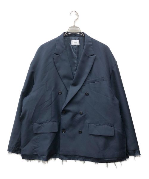 soerte（ソエルテ）soerte (ソエルテ) Oversize double-breasted cut off jacket ネイビー サイズ:2の古着・服飾アイテム