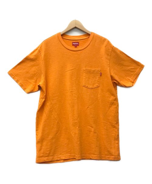 SUPREME（シュプリーム）SUPREME (シュプリーム) ポケットTシャツ オレンジ サイズ:Lの古着・服飾アイテム