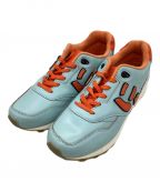 Sangacioサンガッチョ）の古着「にゅ～ず be Gulf SANGACIO SNEAKER」｜ブルー×オレンジ