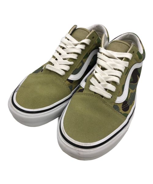 VANS（バンズ）VANS (バンズ) bape (アベイシングエイプ) VANS×BAPE Old Skool 36 グリーン サイズ:27.5の古着・服飾アイテム