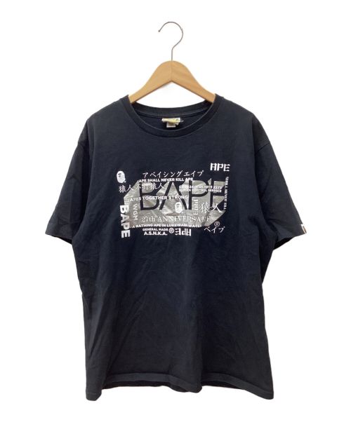 A BATHING APE（アベイシングエイプ）A BATHING APE (アベイシングエイプ) Tシャツ ブラック サイズ:Lの古着・服飾アイテム