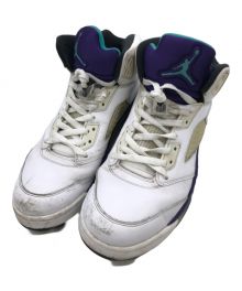 NIKE（ナイキ）の古着「AIR JORDAN 5 RETRO」｜ホワイト×パープル