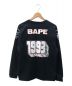 A BATHING APE (アベイシングエイプ) 長袖カットソー ブラック サイズ:S：10000円