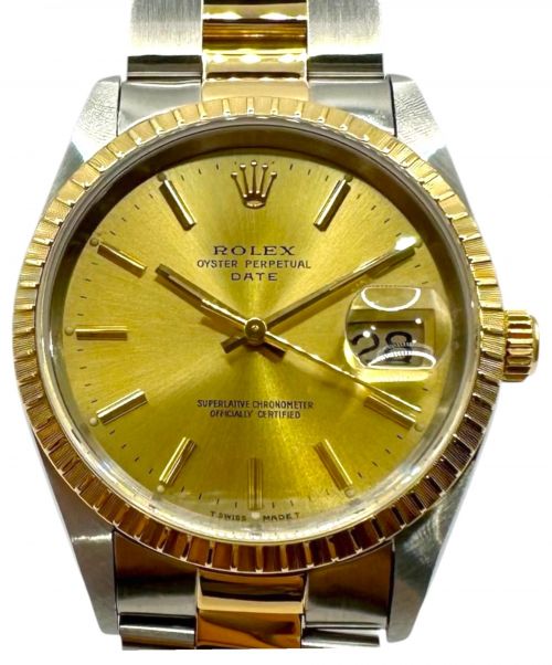 ROLEX（ロレックス）ROLEX (ロレックス) オイスターパーペチュアルデイト34 シャンパン文字盤の古着・服飾アイテム