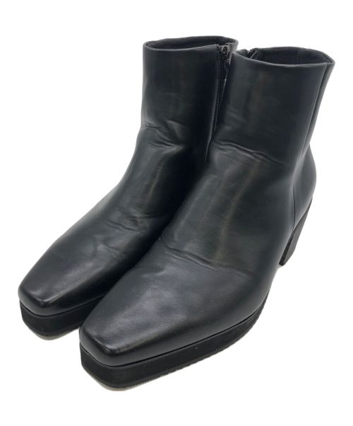 CLEL（クレイル）CLEL (クレイル) High Sole Design Heel Boots ブラック サイズ:XSの古着・服飾アイテム