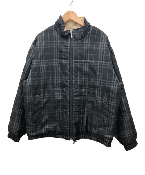 BURBERRY GOLF（バーバリーゴルフ）BURBERRY GOLF (バーバリーゴルフ) 中綿リバーシブルジャケット ネイビー サイズ:Lの古着・服飾アイテム