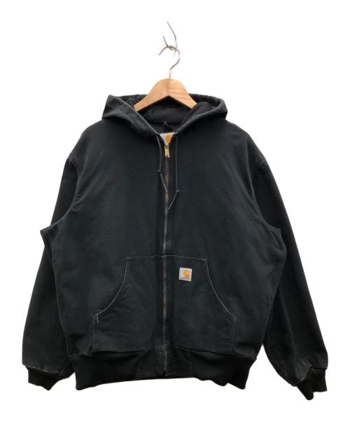 CarHartt（カーハート）CarHartt (カーハート) フーデッドデニムジャケット ブラック サイズ:Mの古着・服飾アイテム