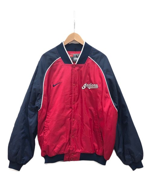 NIKE（ナイキ）NIKE (ナイキ) ジャケット レッド×ネイビー サイズ:Lの古着・服飾アイテム